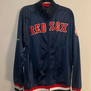 Stitches Mens Navy Boston Red Sox Track Jacket Full Zip Baseball XLarge